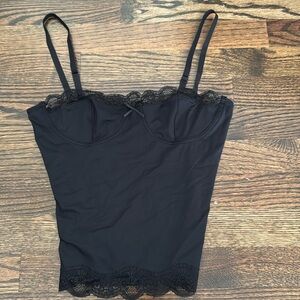 Lioness black lace tank top